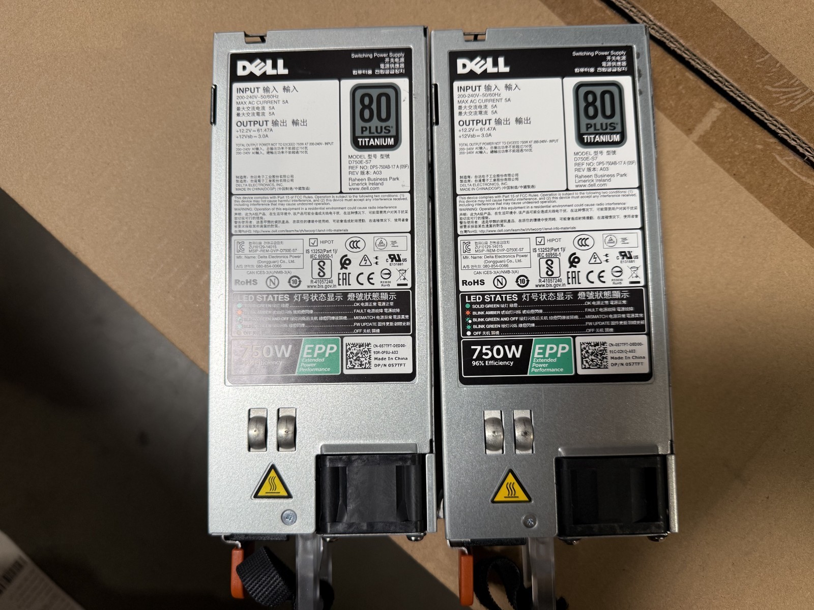 Dell PowerEdge R640 Server 2x Intel Xeon Gold 6148 750W NO RAM/SSD 200-240V
