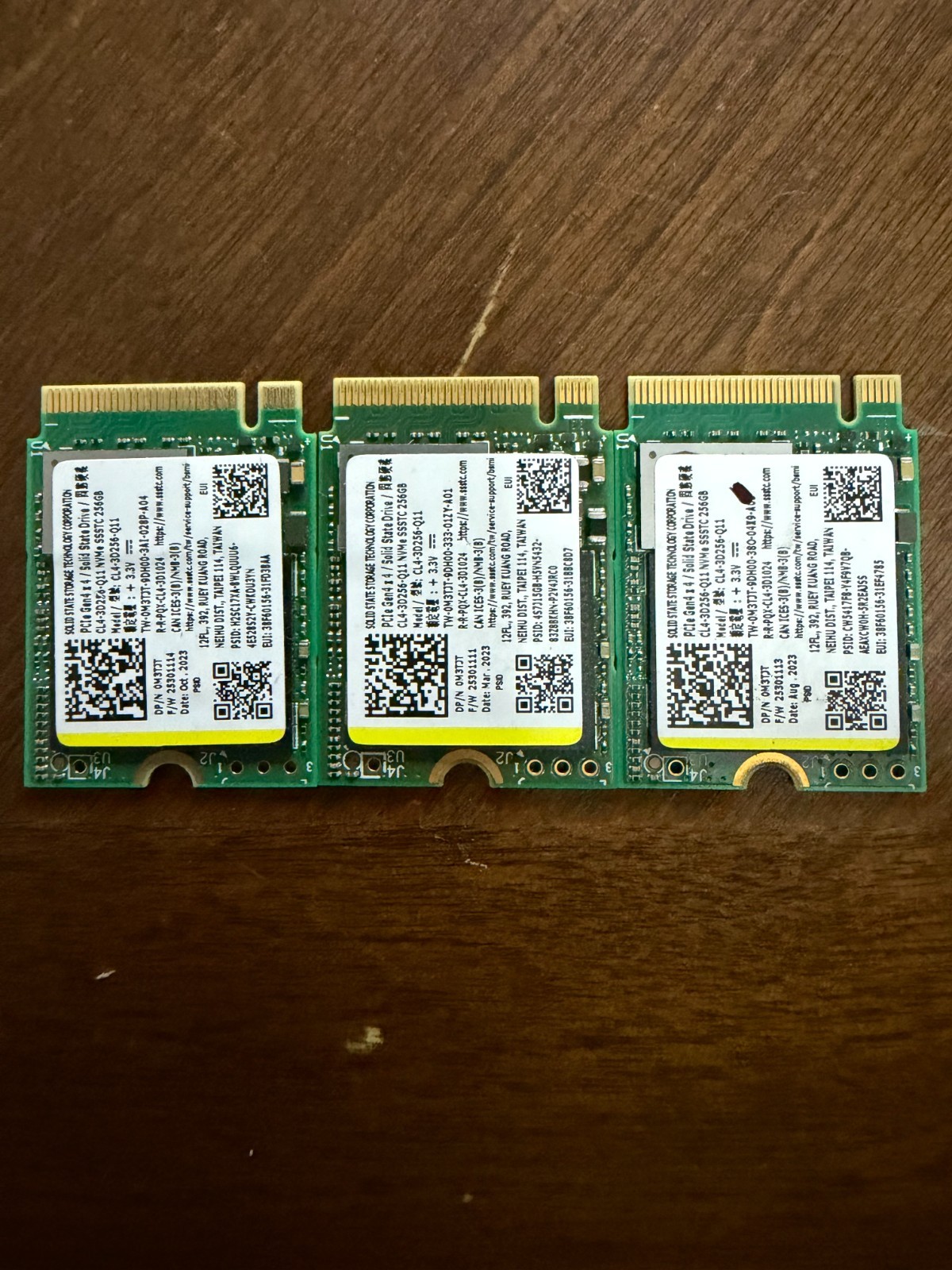 SSD M.2 NVMe: Different brands and capacities