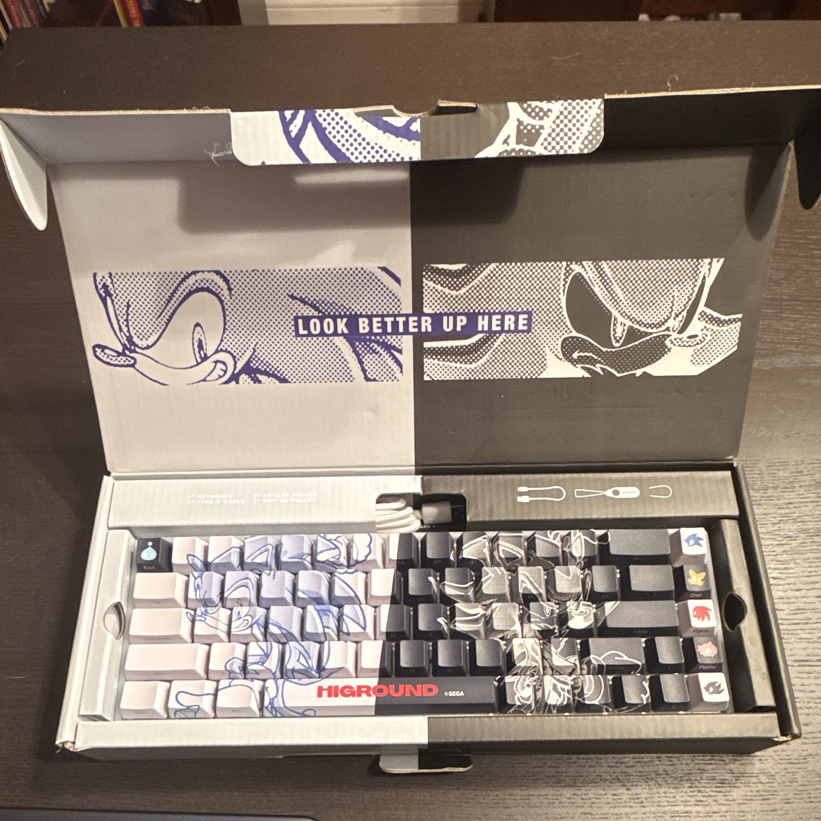 Higround Sonic Adventure 65 Wired Illuminated Gaming Keyboard Blue/Black