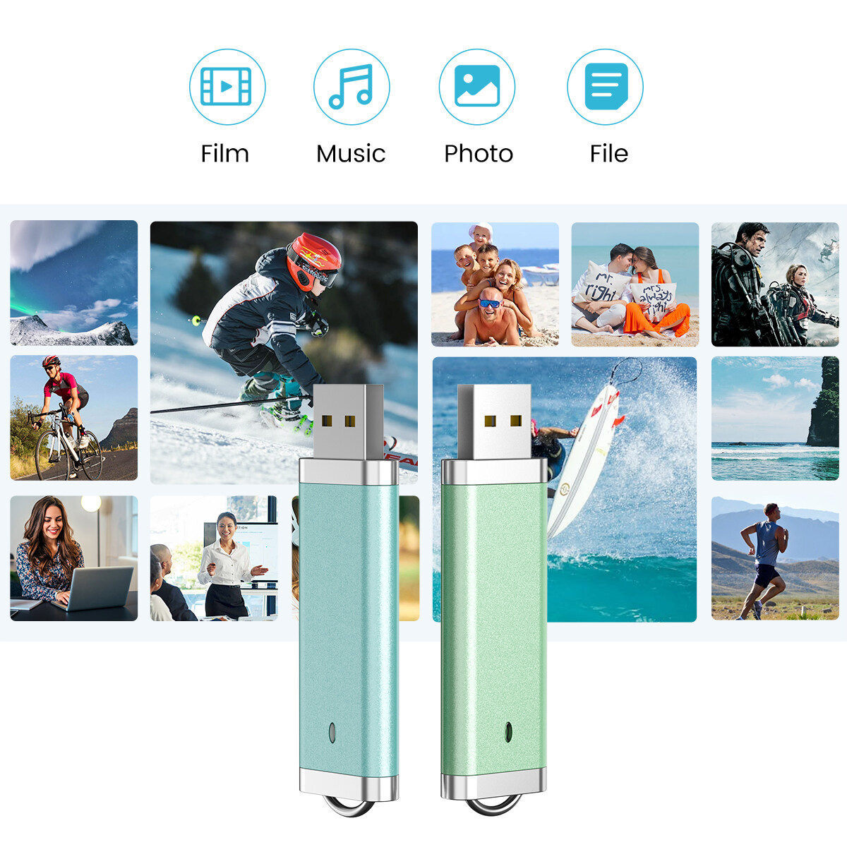 5/10PCS 2G 4G 8G 16G 32G 64G USB 2.0 Flash Drive Memory Stick USB Pen Drives Lot