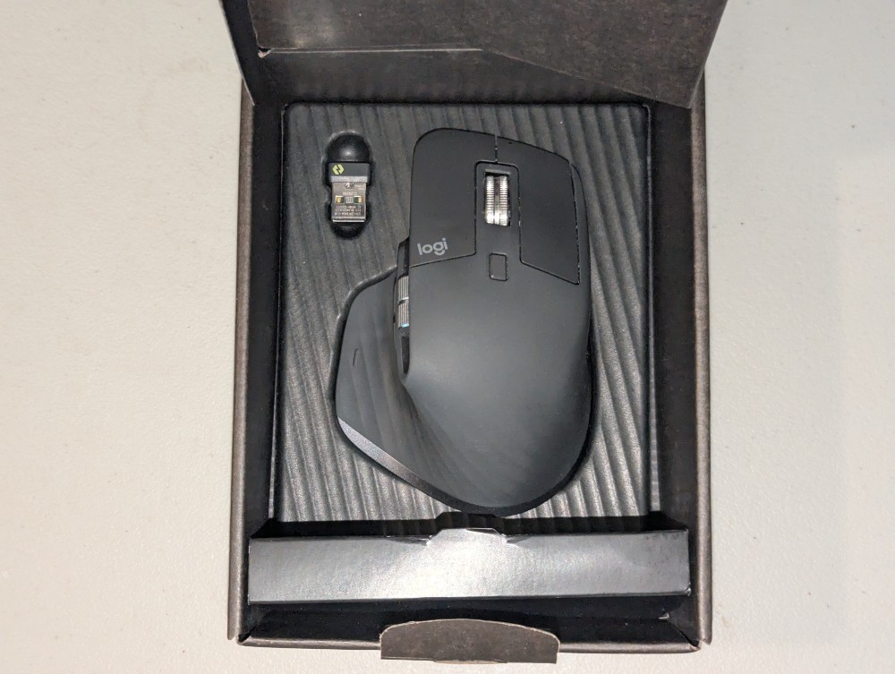 Logitech MX Master 3S Wireless & Bluetooth Mouse with Bolt Receiver – Graphite