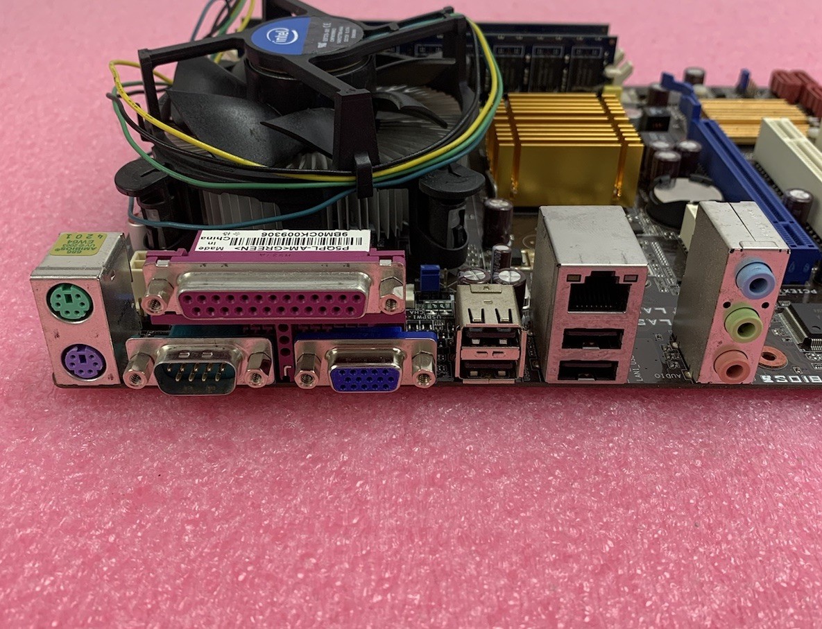 ASUS P5QPL-AM Motherboard Intel Core 2 Duo E7500 2.93GHz 2GB w/ Shield