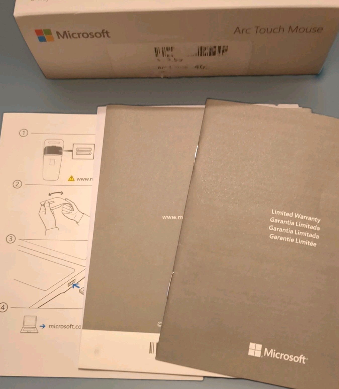 Microsoft Arc Touch (RVF-00052) Wireless Bluetrack Mouse – Black