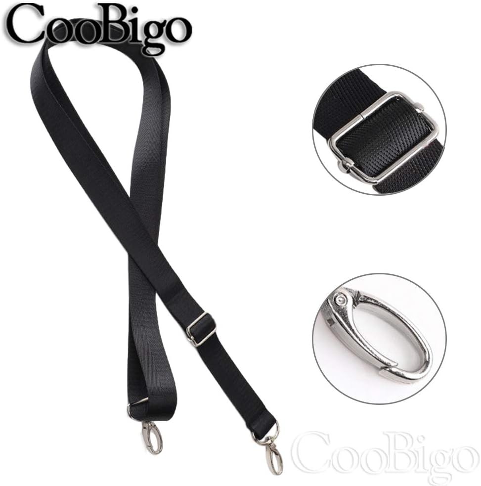 1 Inch Nylon Shoulder Bag Belt Crossbody Replacement Adjustable Straps Black