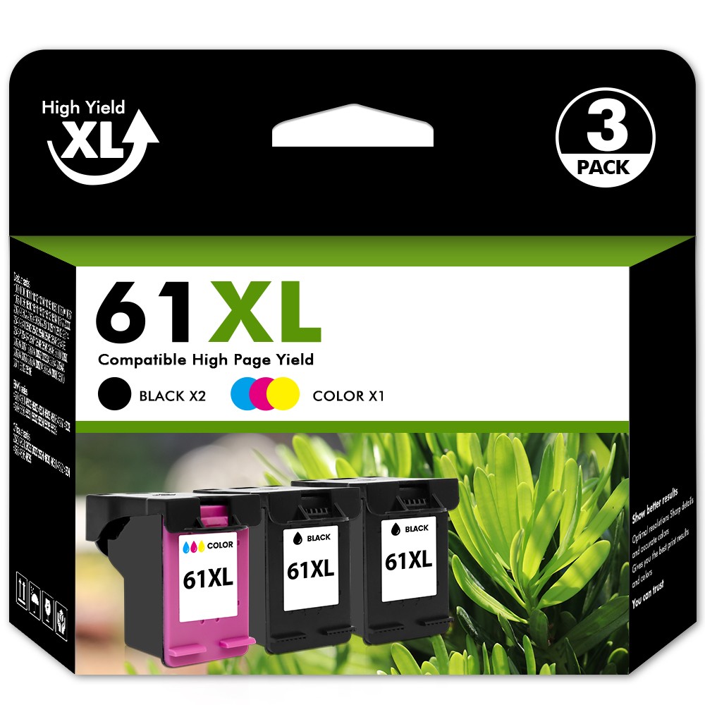61XL 61 XL Ink Printer Cartridge For HP ENVY 4500 4501 4502 4504 5530 5531 5535