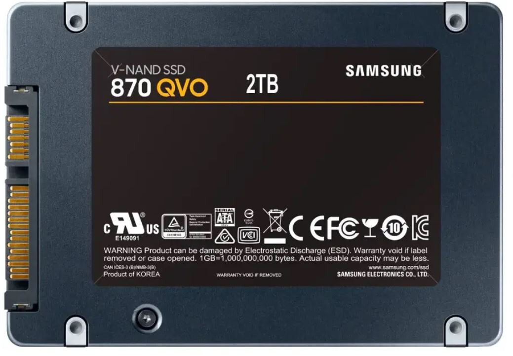 (NEW) SAMSUNG 2TB 870 QVO SSD SATA 2.5″ SOLID STATE DRIVE MZ-77Q2T0B