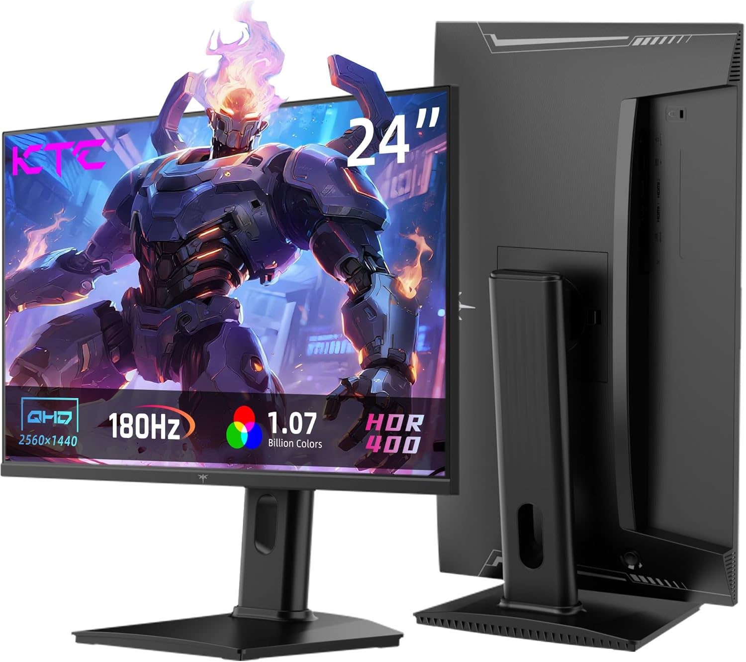 KTC H24T7 24″ Gaming Monitor 180Hz,2K 1440P Computer Monitor,Fast IPS,HDR400,1ms