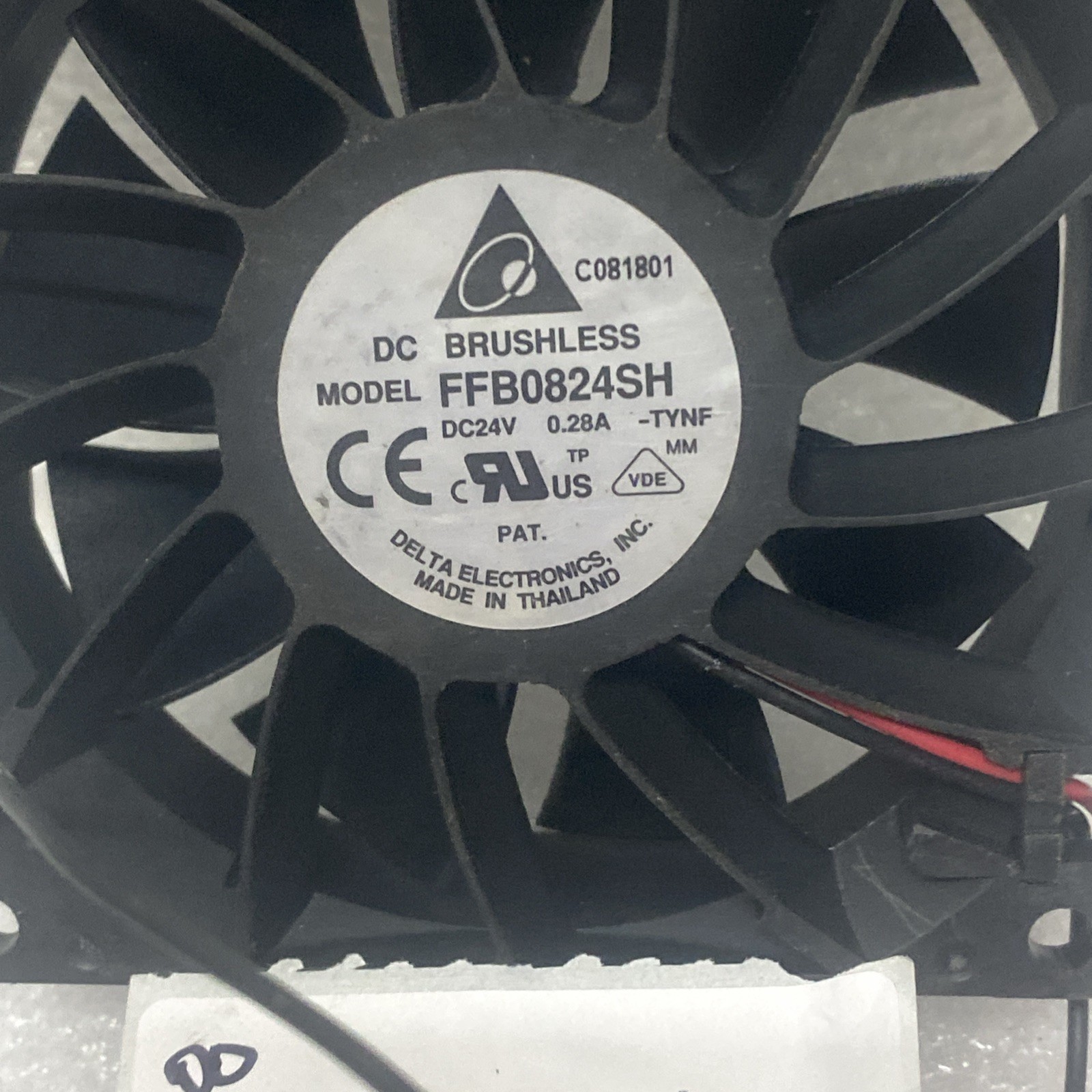Delta AFB0824SH 24V DC 0.28A Brushless Cooling Fan – New Open Box
