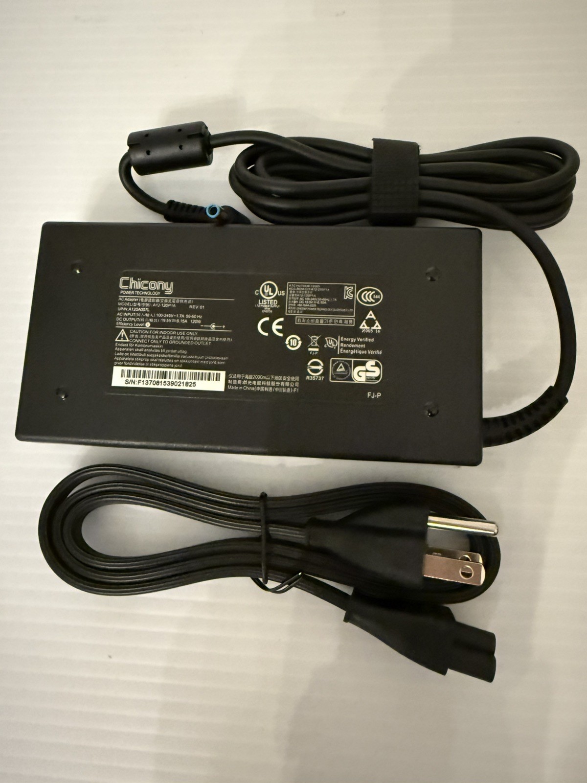 Chicony 6.15A 120W AC Adapter Model A12-120P1A For MSI Power Supply