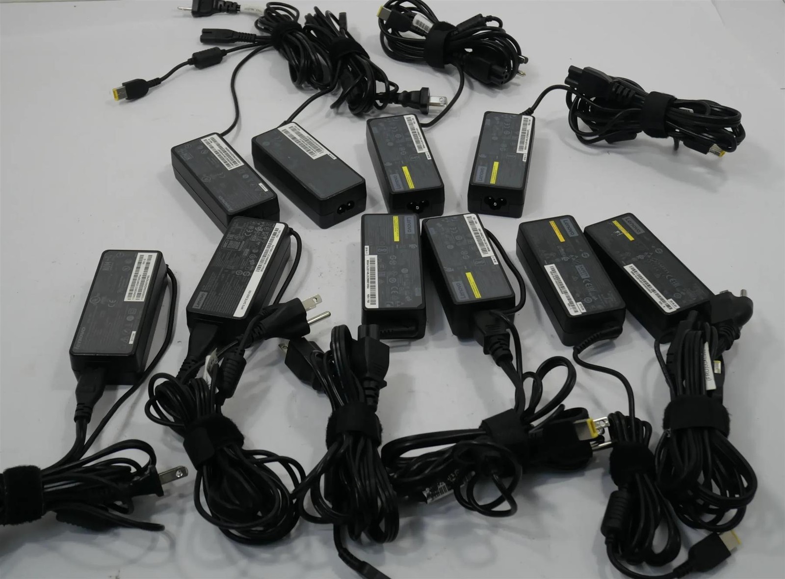 Lot of 10 Lenovo AC charger 20V/3.25A/65W – Free Shipping