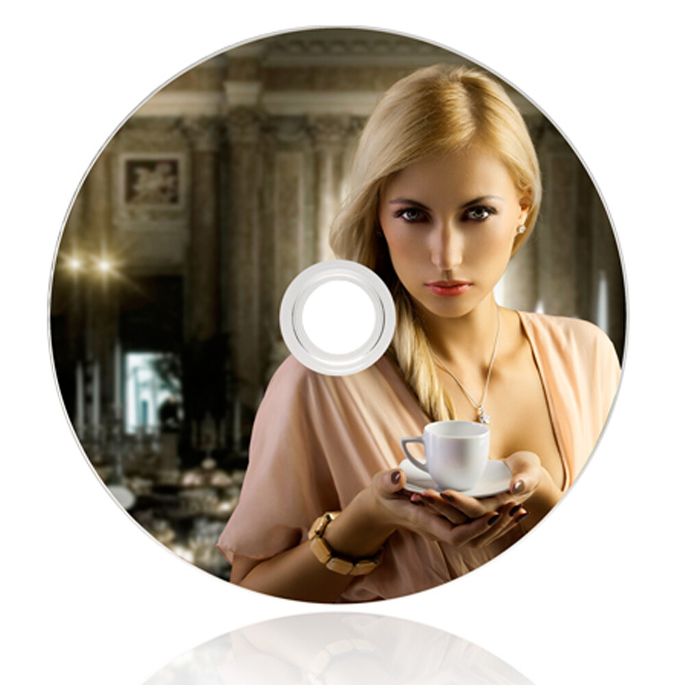 50 Ritek Pro CD-R 52X 700MB Water Resistant Glossy White Inkjet Printable Disc