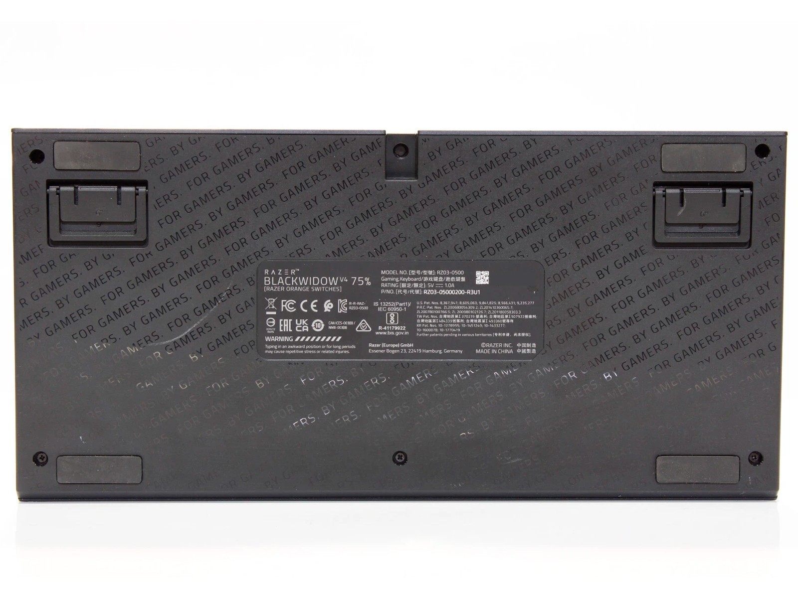 Razer BlackWidow V4 75% Mechanical Gaming Keyboard -Orange tactile Switches