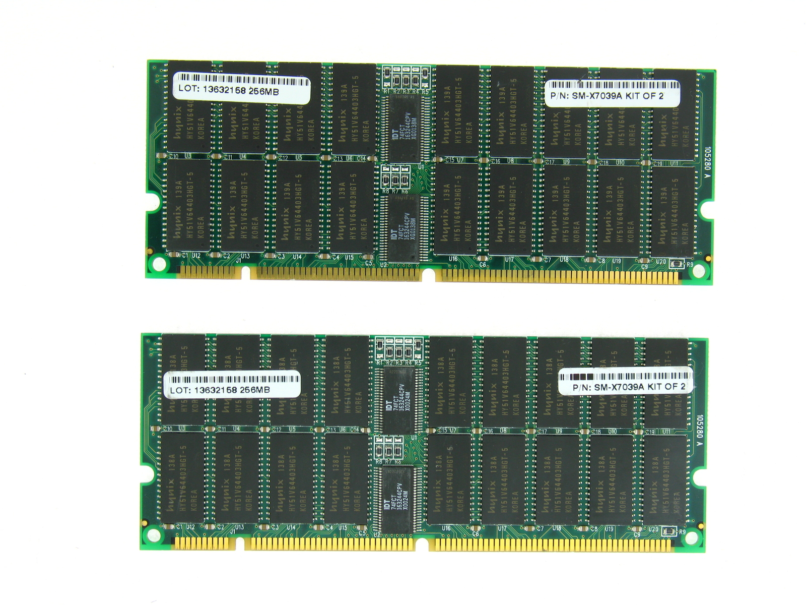 Sun 512MB (2x 256MB) Ultra 10 Memory RAM Kit X7039A 370-3799 3rd Party