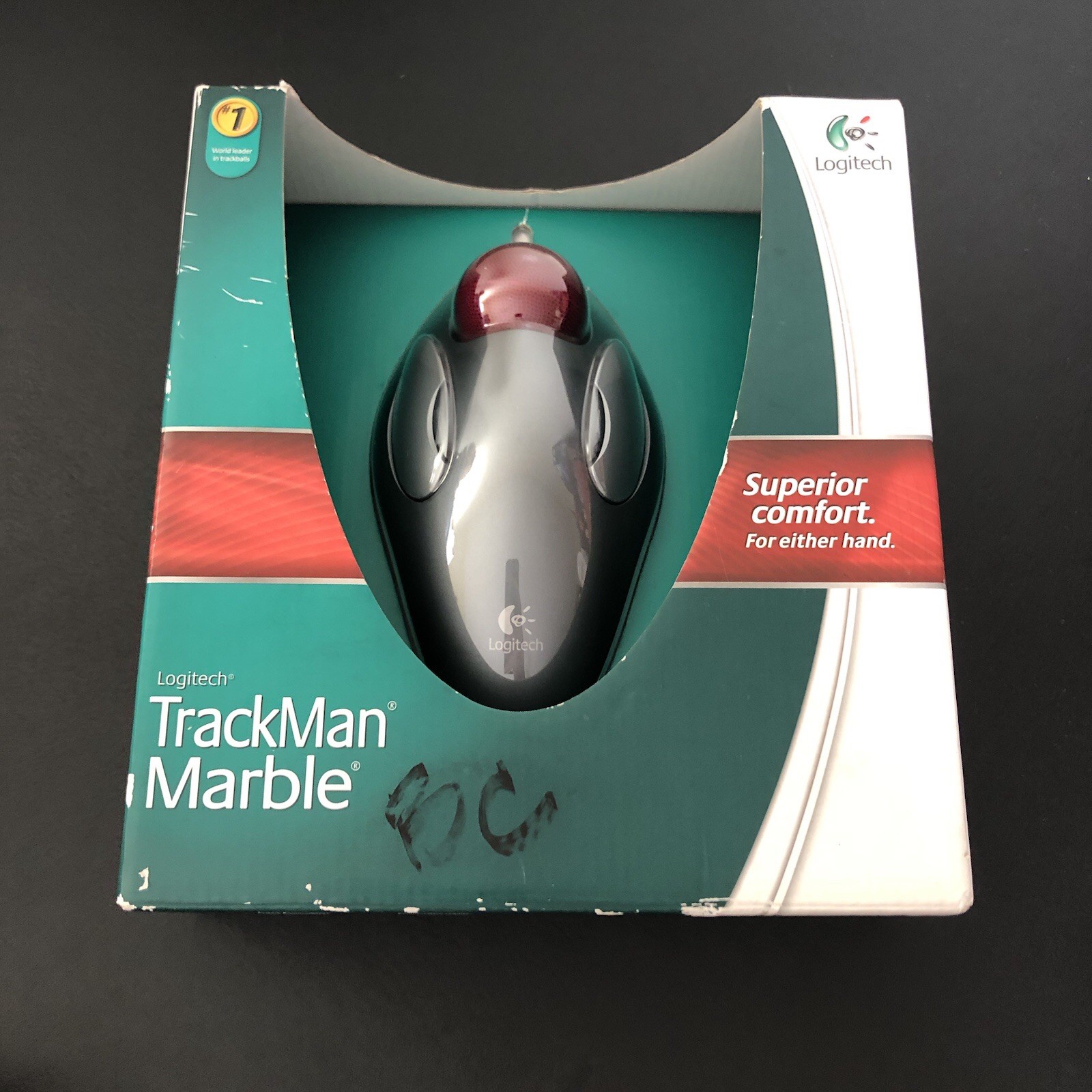 Logitech Trackman Marble Trackball Mouse 910-000806 New Sealed 2009
