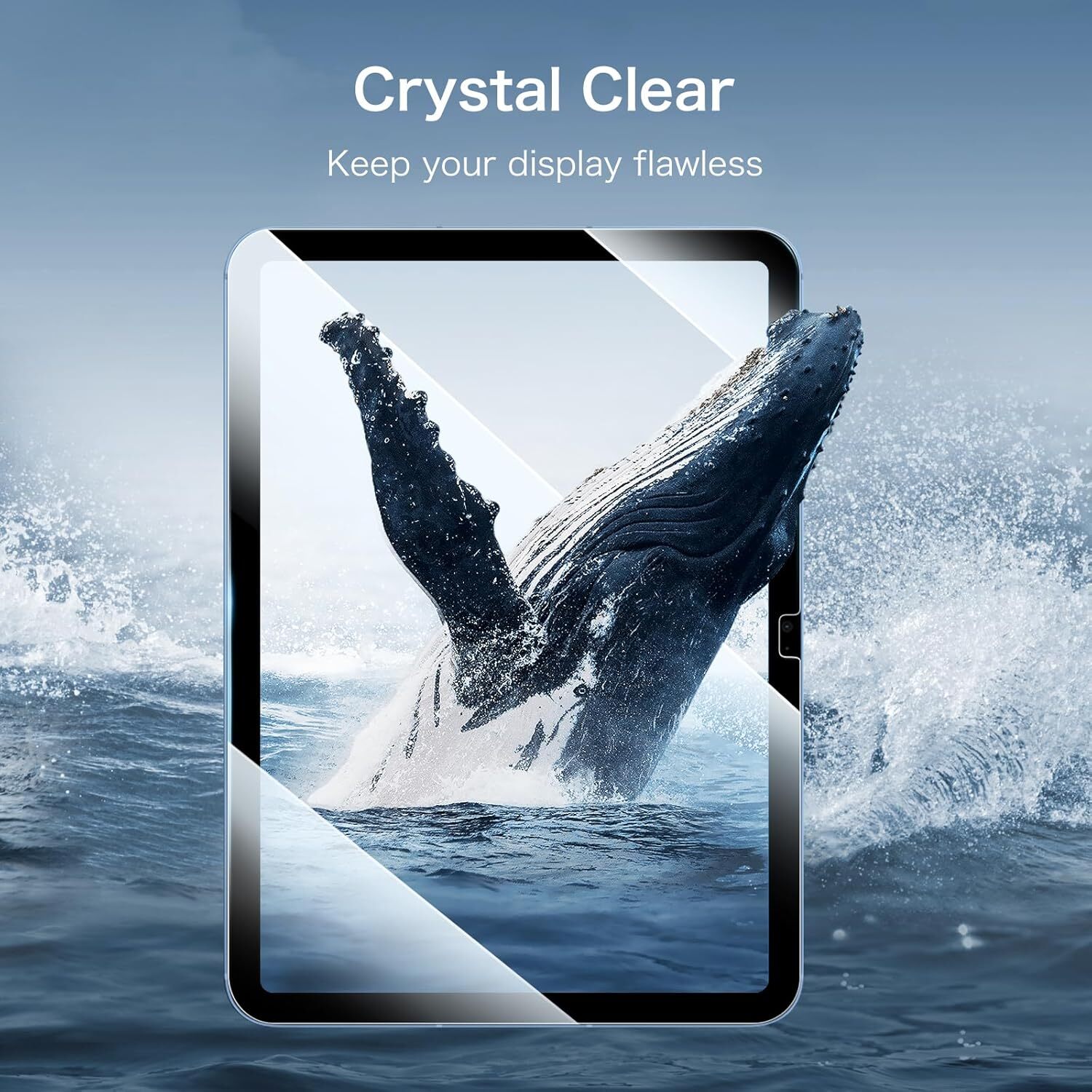 [2 Pack] Tempered Glass Screen Protector For iPad (A16) 11th Gen 11 Inch (2025)
