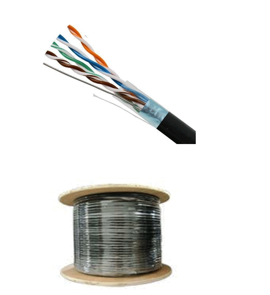 150’FT CAT-6 23 AWG 600MHz OUTDOOR PATCH CORD SHIELDED STP CABLE NO-CONNECTORS