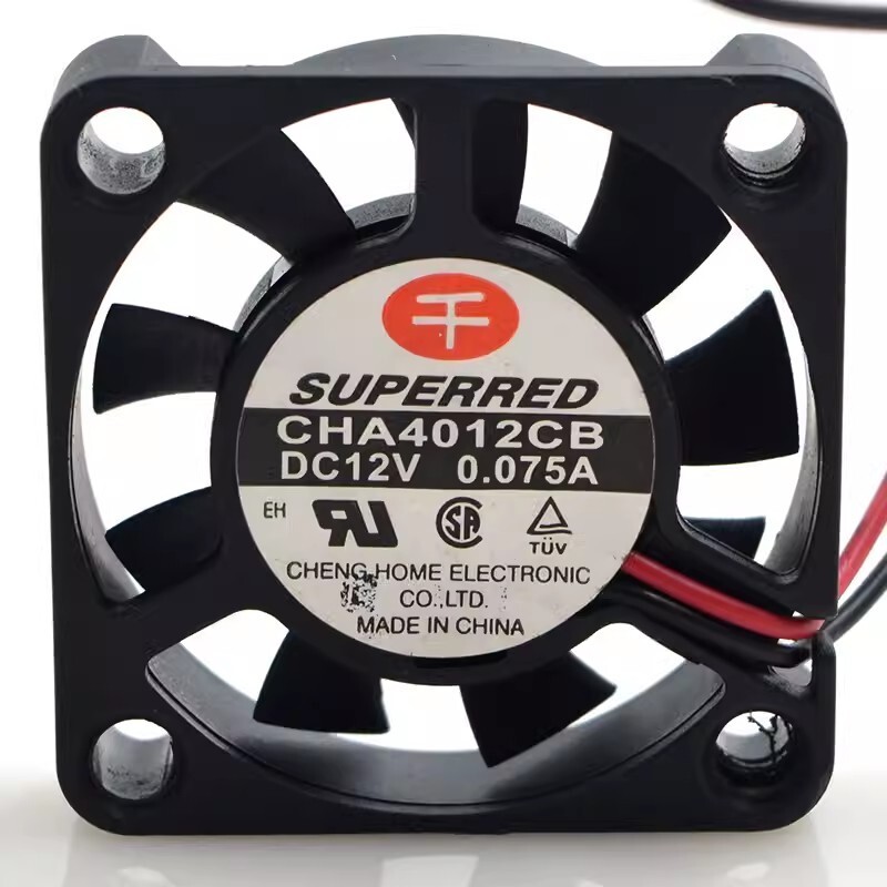 1PCS CHA4012CB 4010 12V 0.075A 4CM 2-Wire Silent Cooling Fan