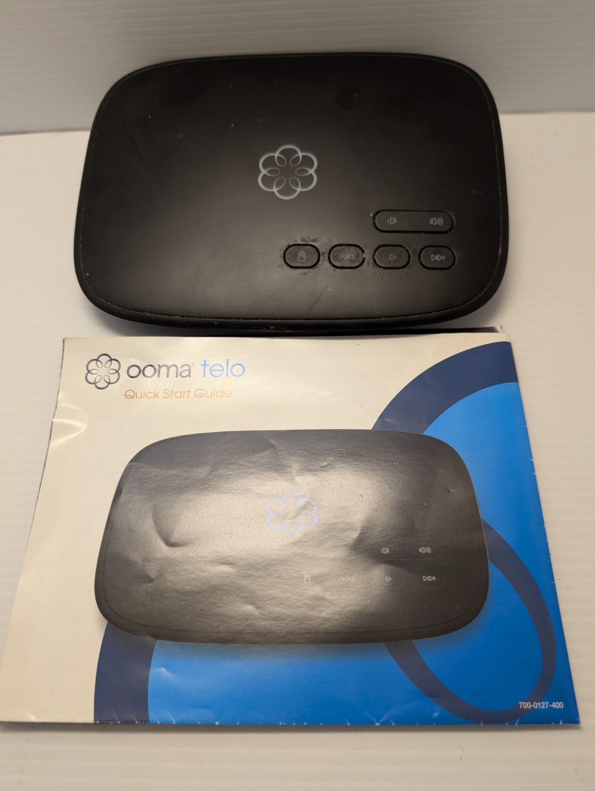 Ooma Telo VOIP Home Phone Service Base Station, Power Adaptor, Wireless Adaptor