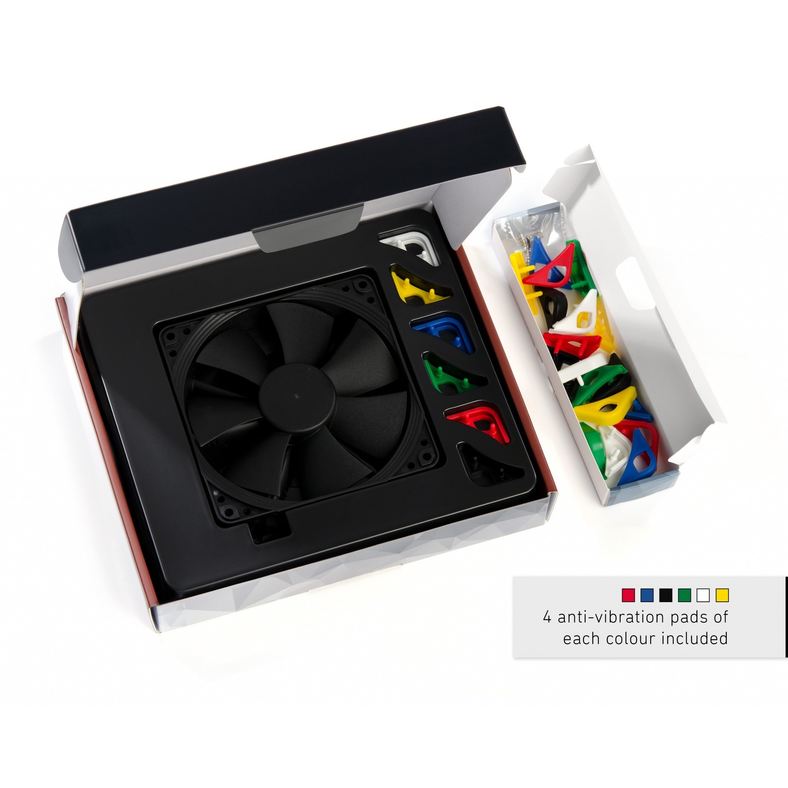 Noctua Chromax Black Swap 140mm 1500RPM Computer Case Fan w/Anti-Vibration Pads