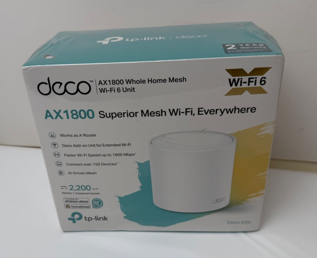 New Sealed TP-Link 1PACK Deco X20 AX1800 Mesh WiFi-6 Wireless Add-On Extender