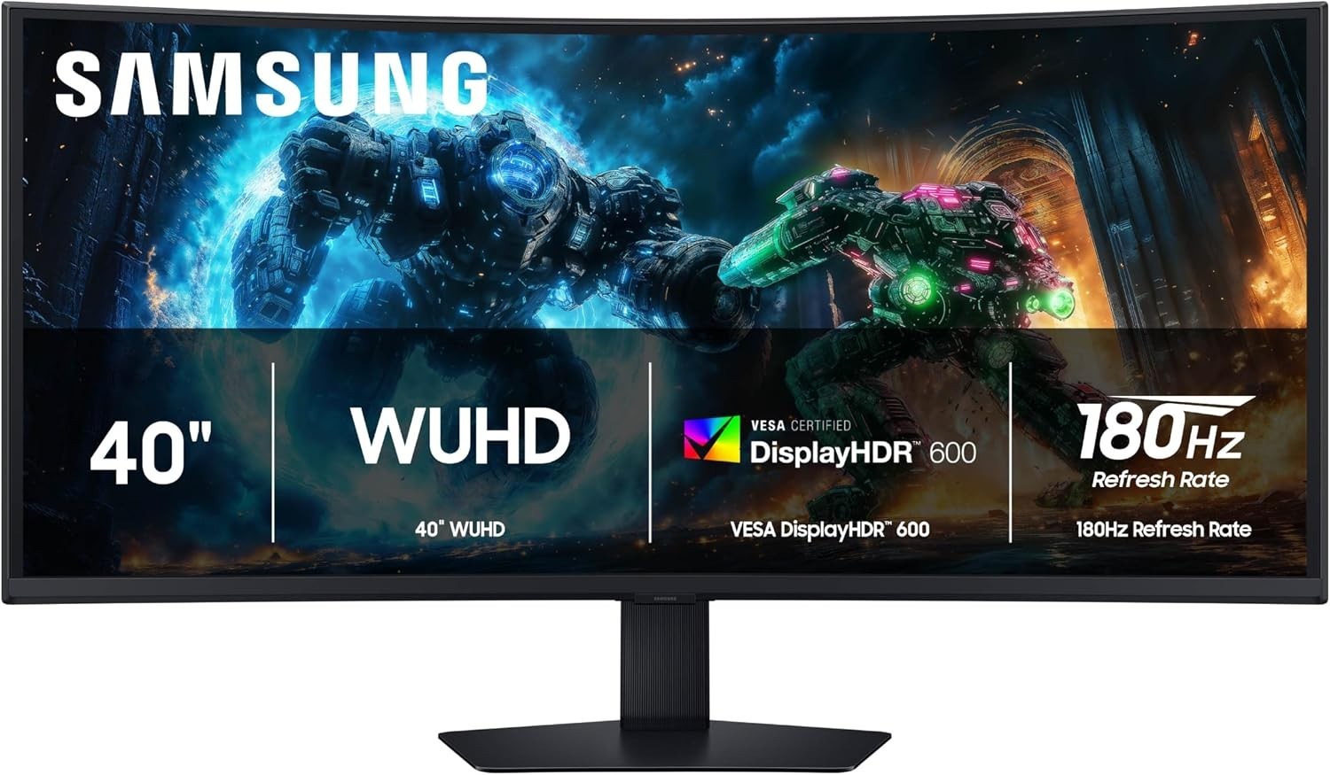Samsung 40 G75F WUHD 180Hz Curved 1ms HDR600 FreeSync LS40FG75DENXZA