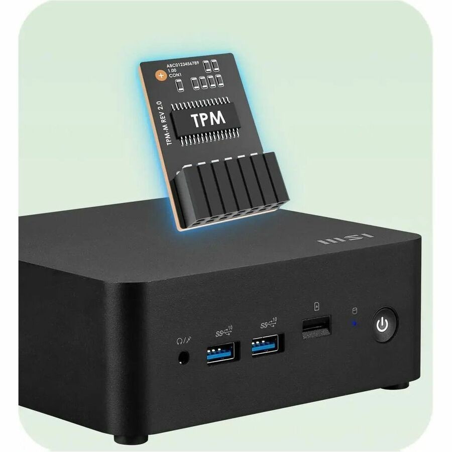 MSI Cubi NUC 010US Mini PC , Intel Core 3-100U, 8GB. 500GB, W11P, 3Y advanced