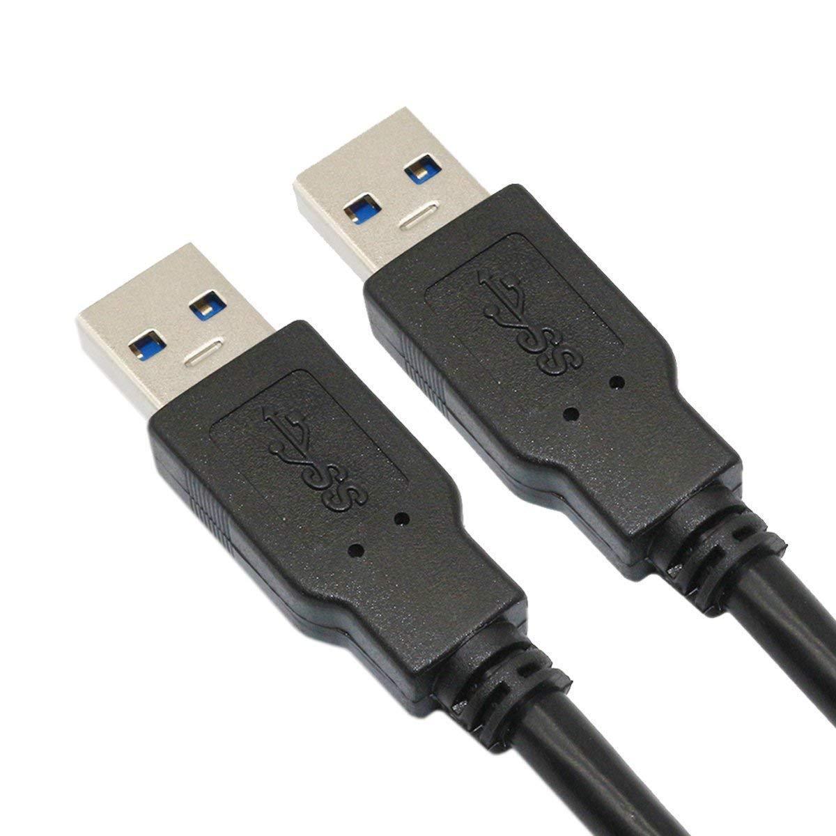 Cable Male to Male USB to USB Cable USB 3.0 Type A Male to A Male Cable 3FT US