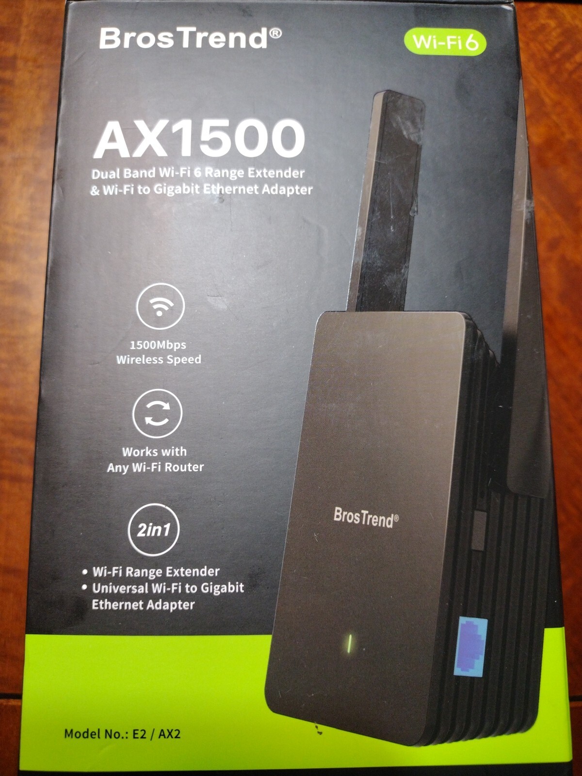 🌐BrosTrend WiFi 6 AX1500 Universal Home WiFi Booster And/To GIGABIT ETHERNET