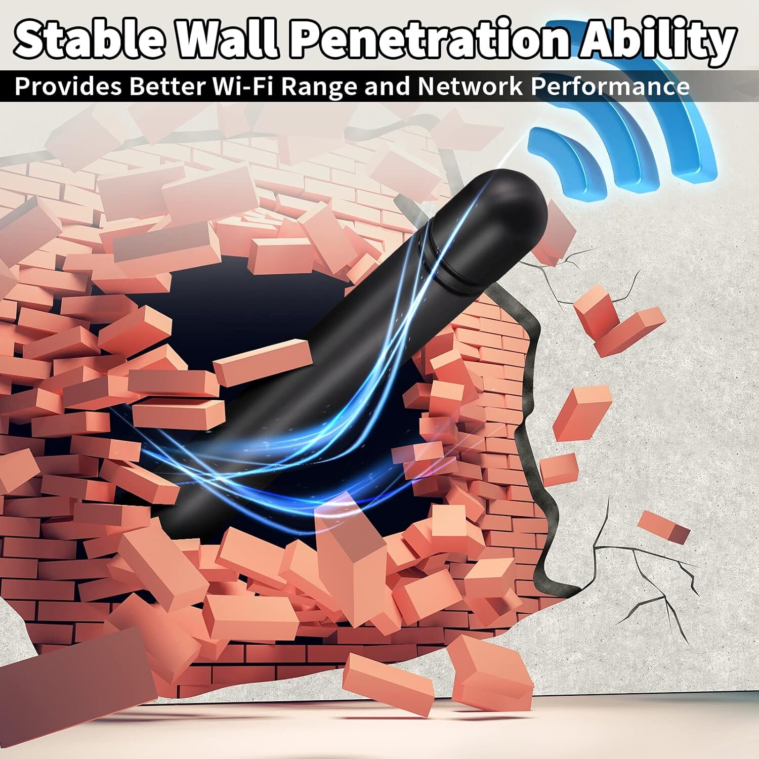 RP-SMA Antenna for WiFi 2.4GHz/5Ghz Wireless Router Card Male Pin LOT