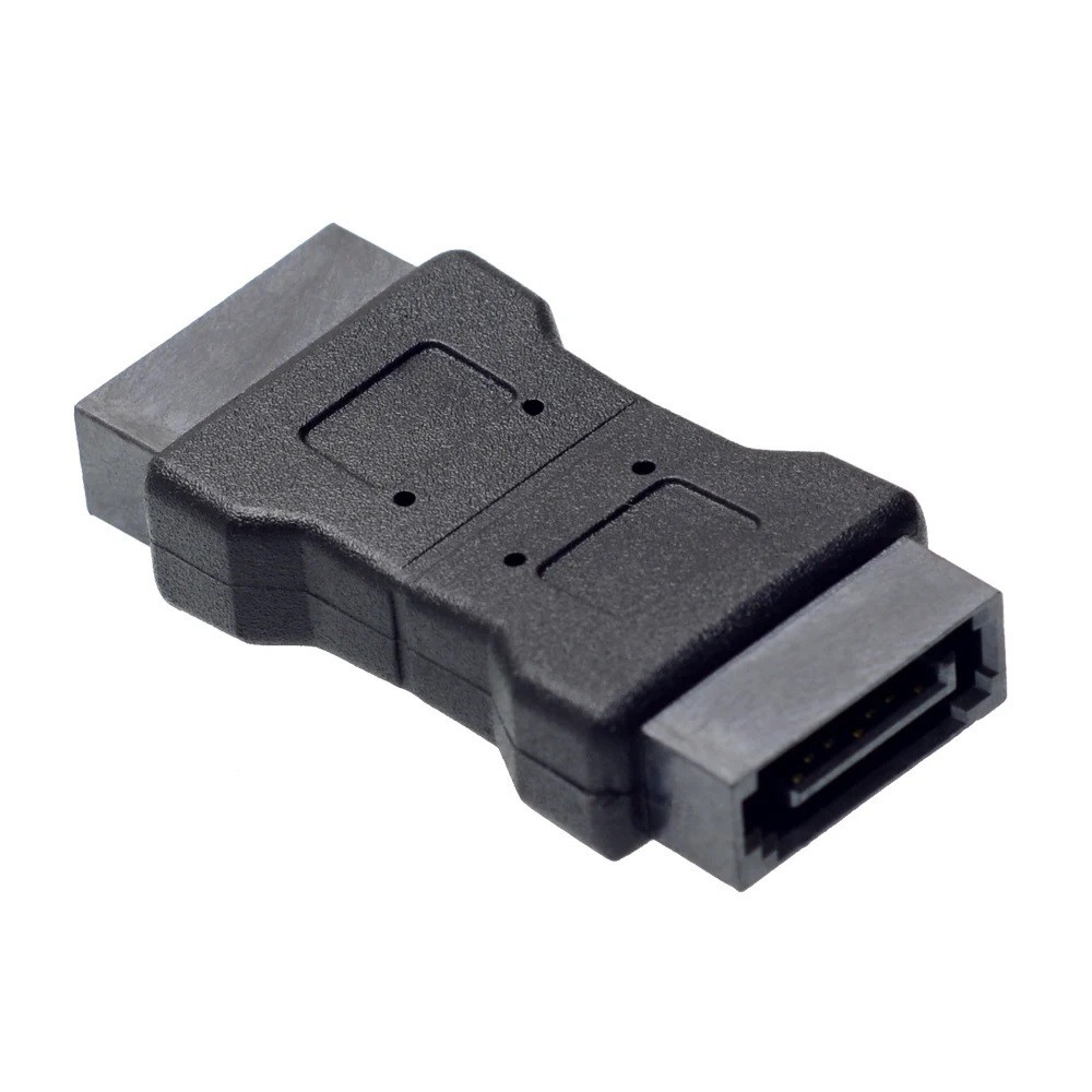 SATA 7-Pin Data Male to Male Serial ATA III 6-Gbps Coupler Gender Changer