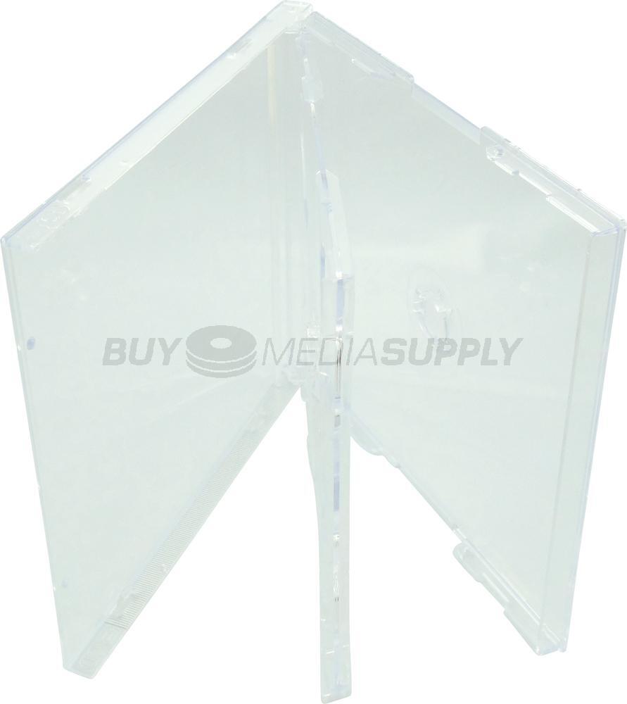 10.4mm Standard Clear Triple 3 Discs CD Jewel Case Lot