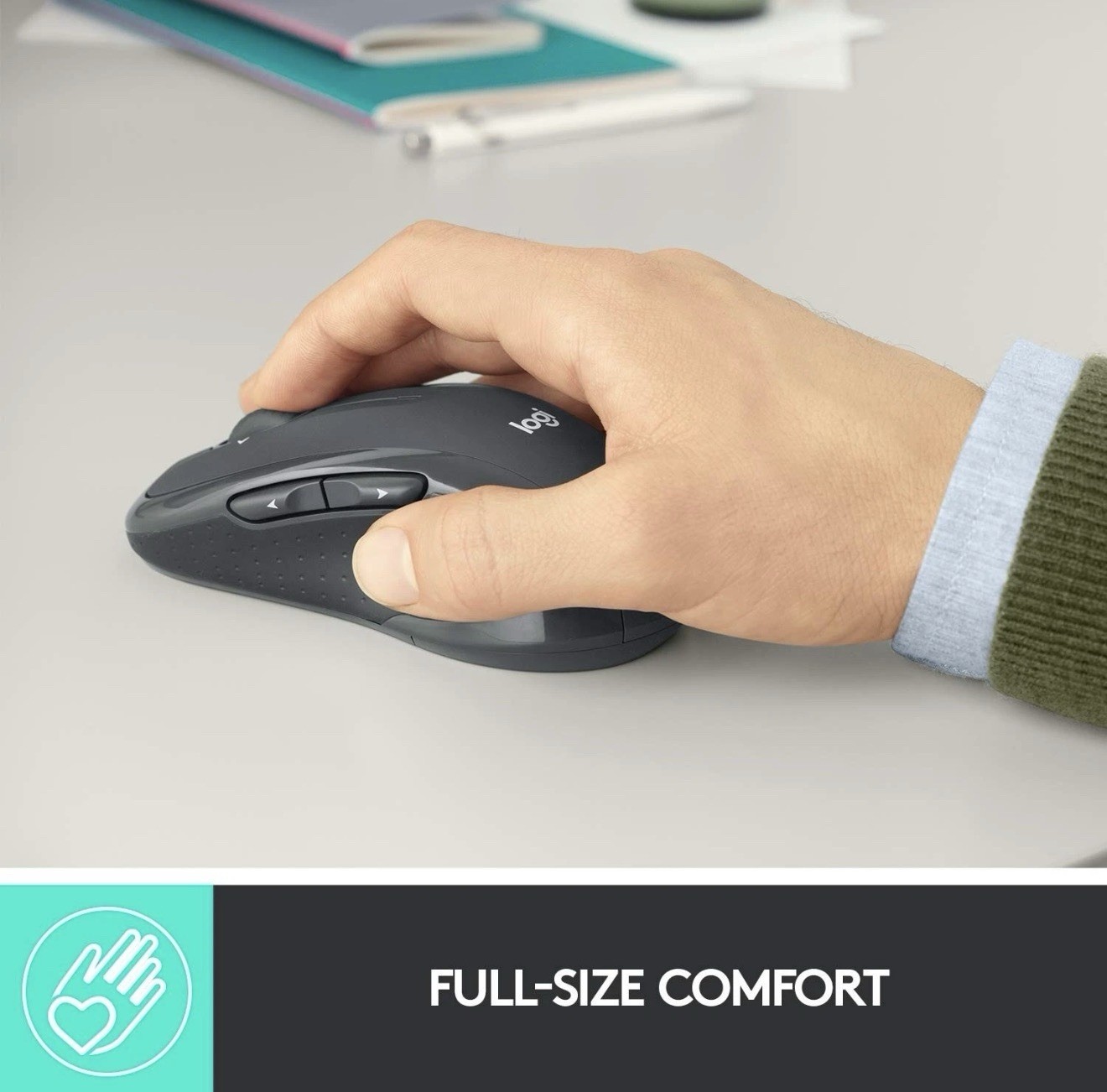 New LOGITECH M510 COMFORT PLUS WIRELESS MOUSE 910-006030, NEW IN BOX