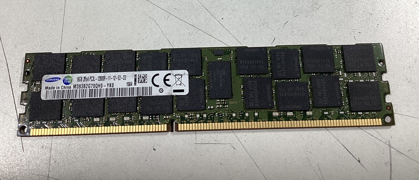 Samsung 16GB DDR3-1600MHz PC3L-12800R ECC Registered DIMM M393B2G70QH0-YK0