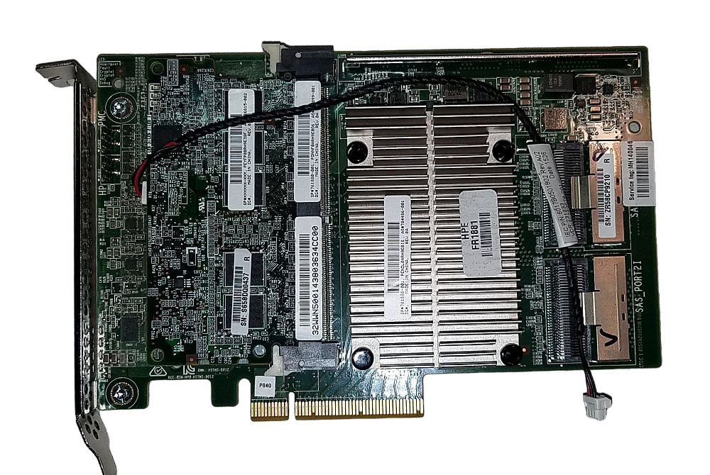 761880-001 726899-001 HPE SMART ARRAY P840/4GB 12GB 2-PORT SAS CONTROLLER Used