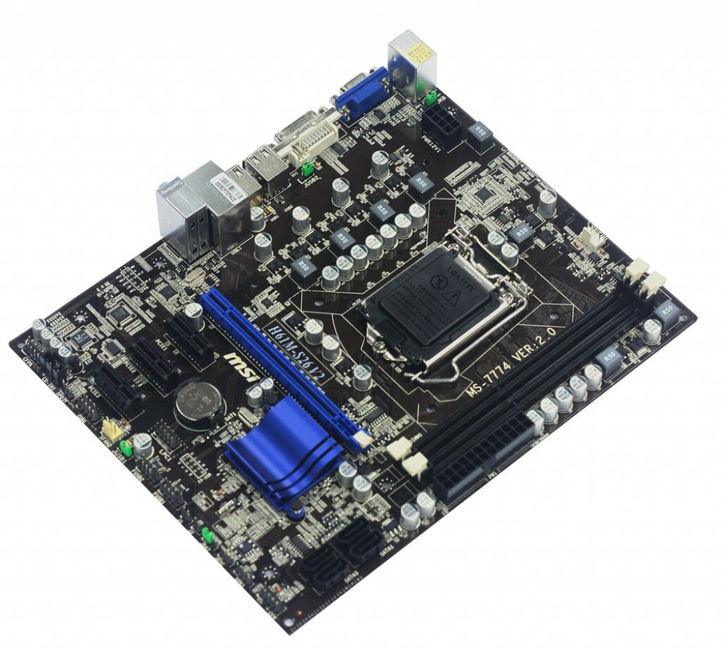 FOR MSI H61M-S26 V2 Motherboard Supports H61 MS-7774 VER 6.01155 100% Test Work