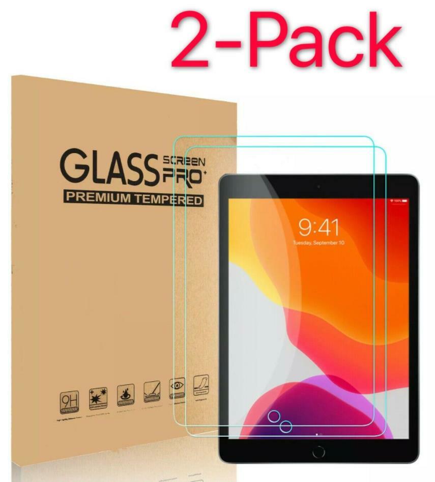 2-Pack HD Tempered Glass Screen Protector For iPad 2 3 4 Air Pro 9.7″ inch