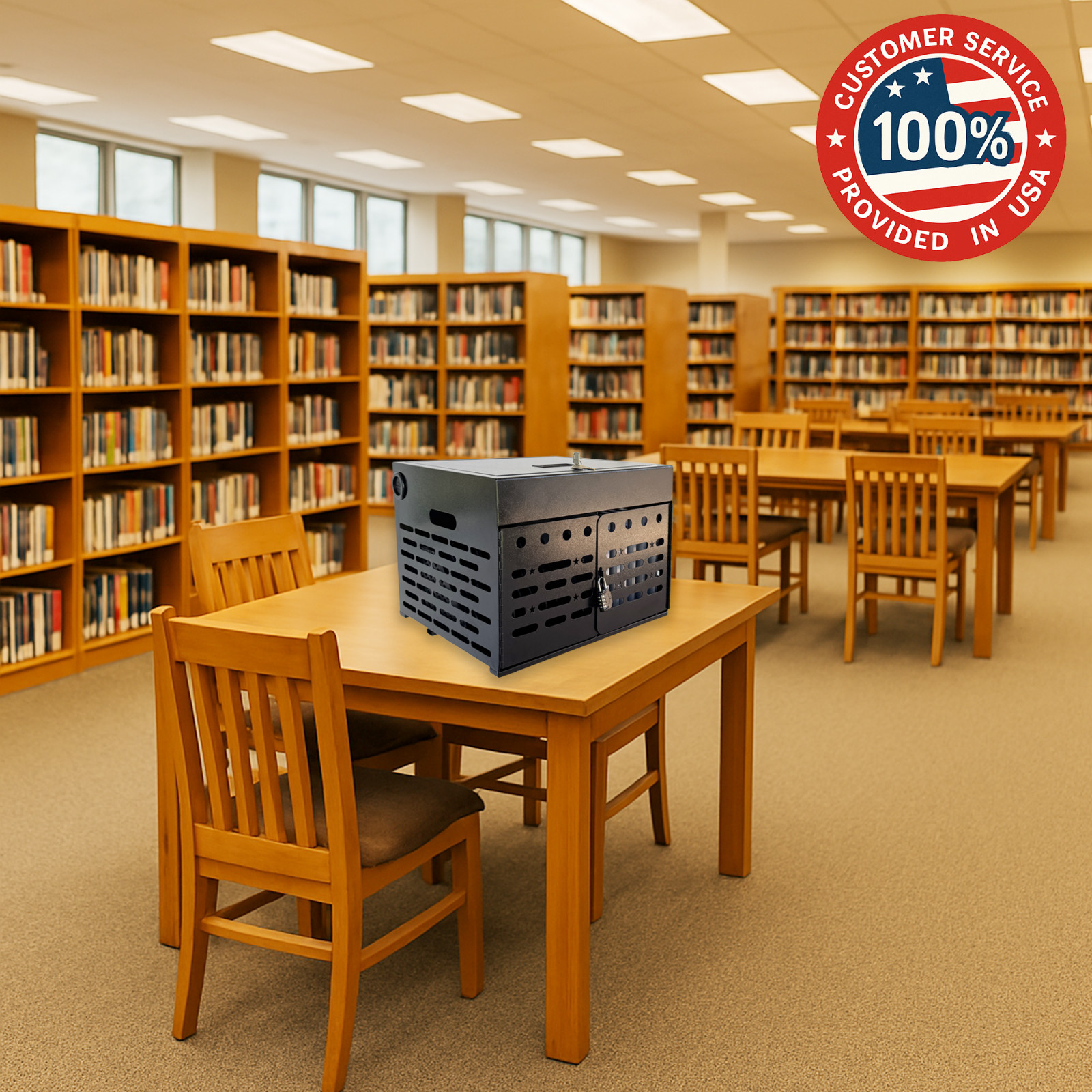 OPEN BOX 16-Device Charging Cabinet with Combination Lock