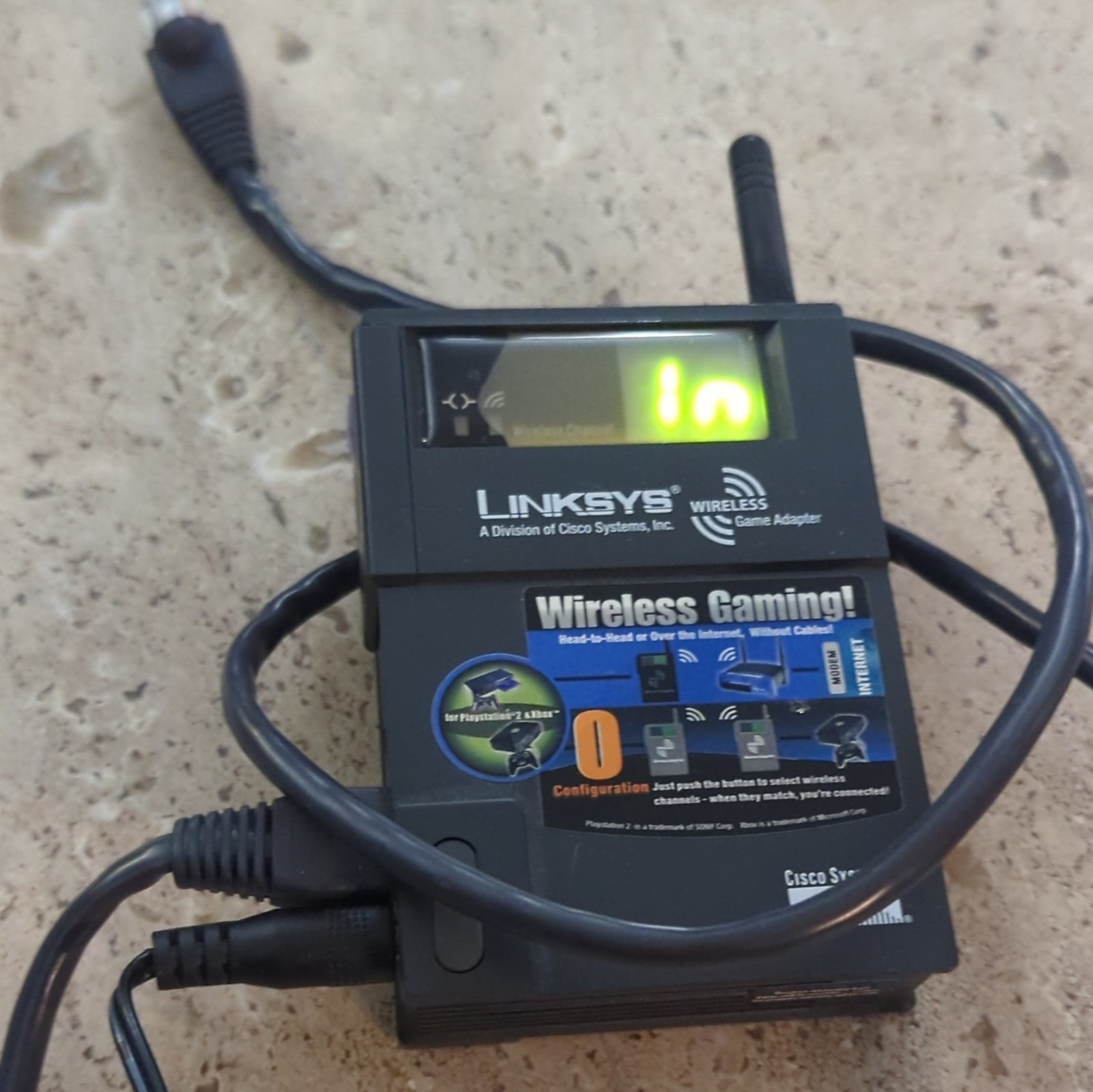 PS2 Linksys wifi adapter with PS2 network adapter startup disc