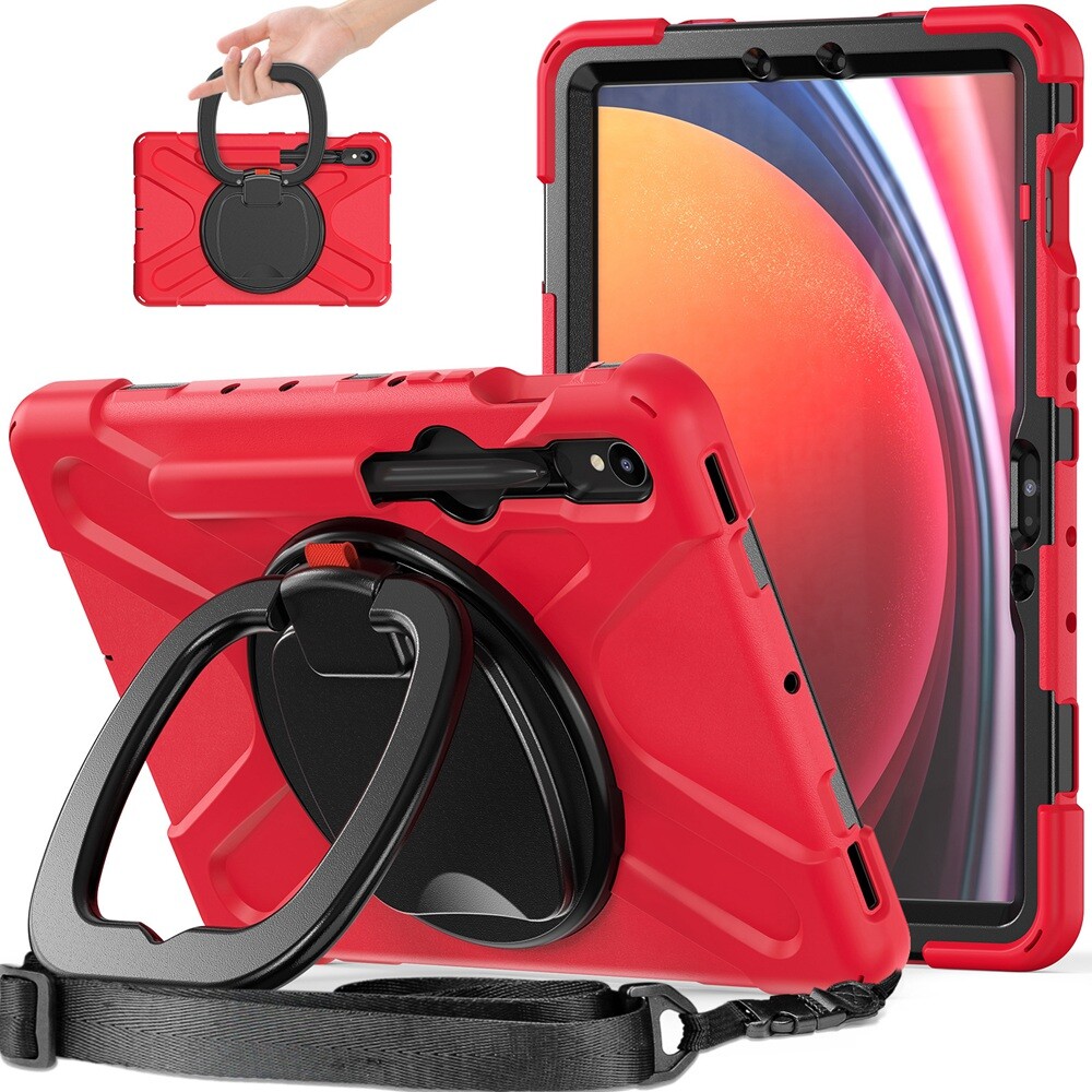 Rotating Shockproof Carry Tablet Case For Samsung Galaxy Tab S9 Ultra S9 Plus S8