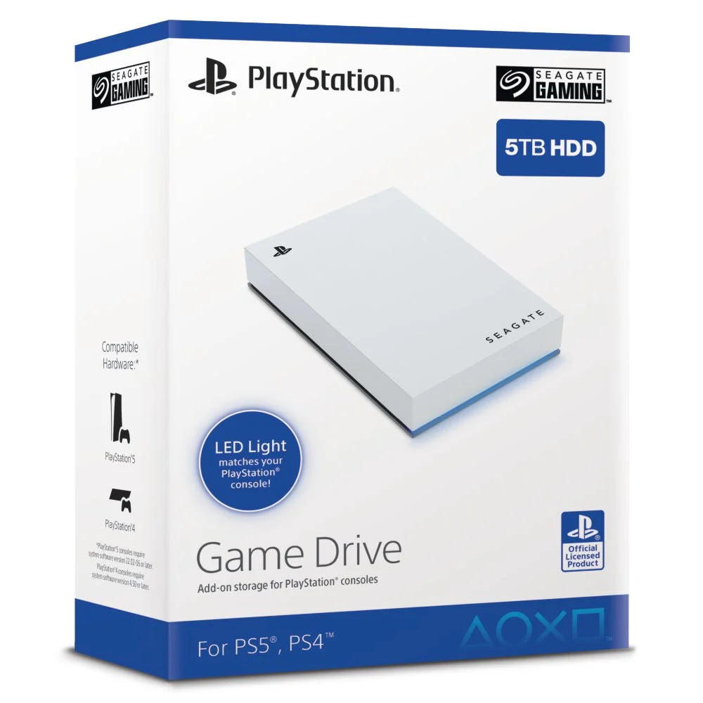 Seagate Game Drive for PS5 5TB External USB 3.0 Portable Hard Drive – Brand New