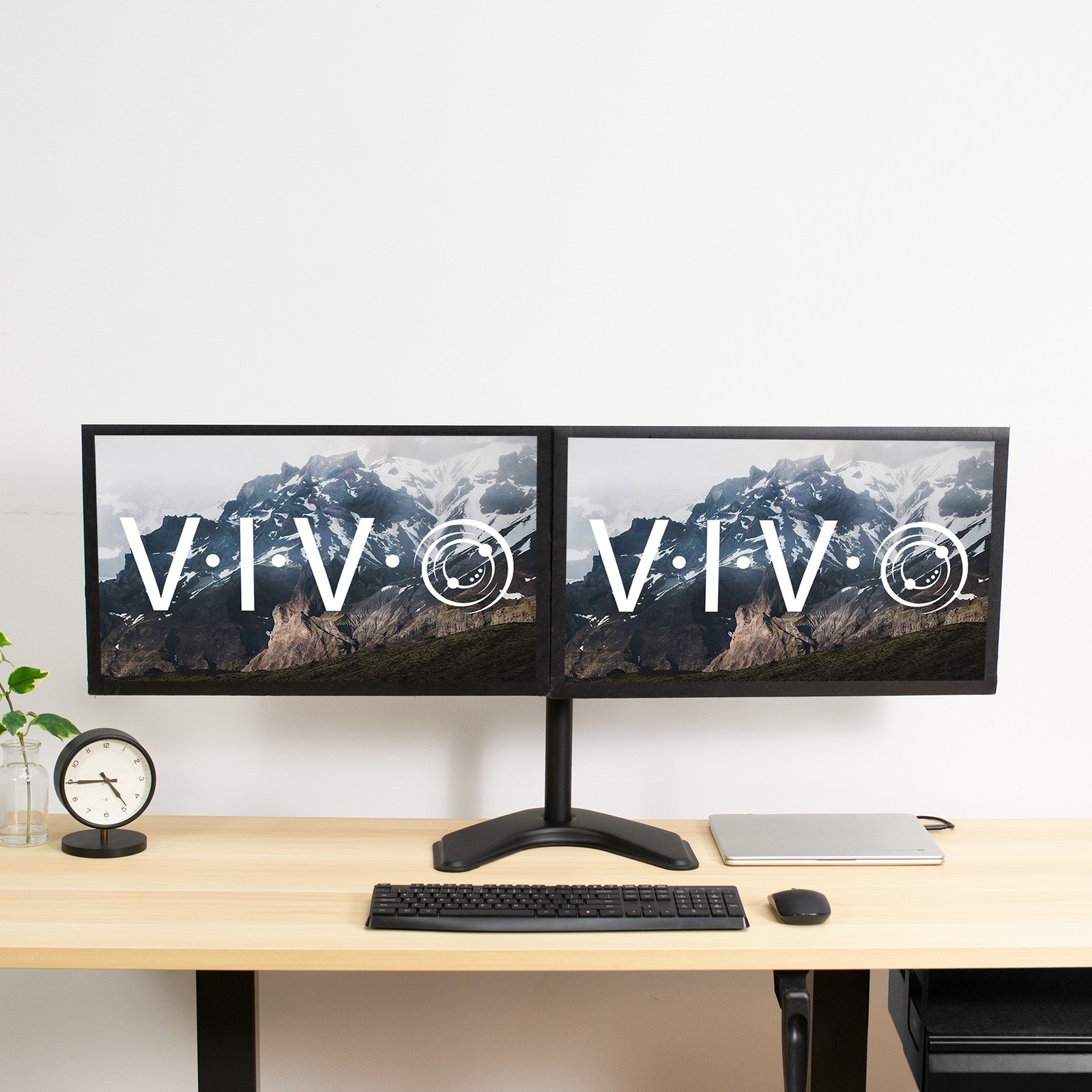 VIVO Freestanding Base for Monitor Desk Stand, 13″ x 11″ Platform with Padding