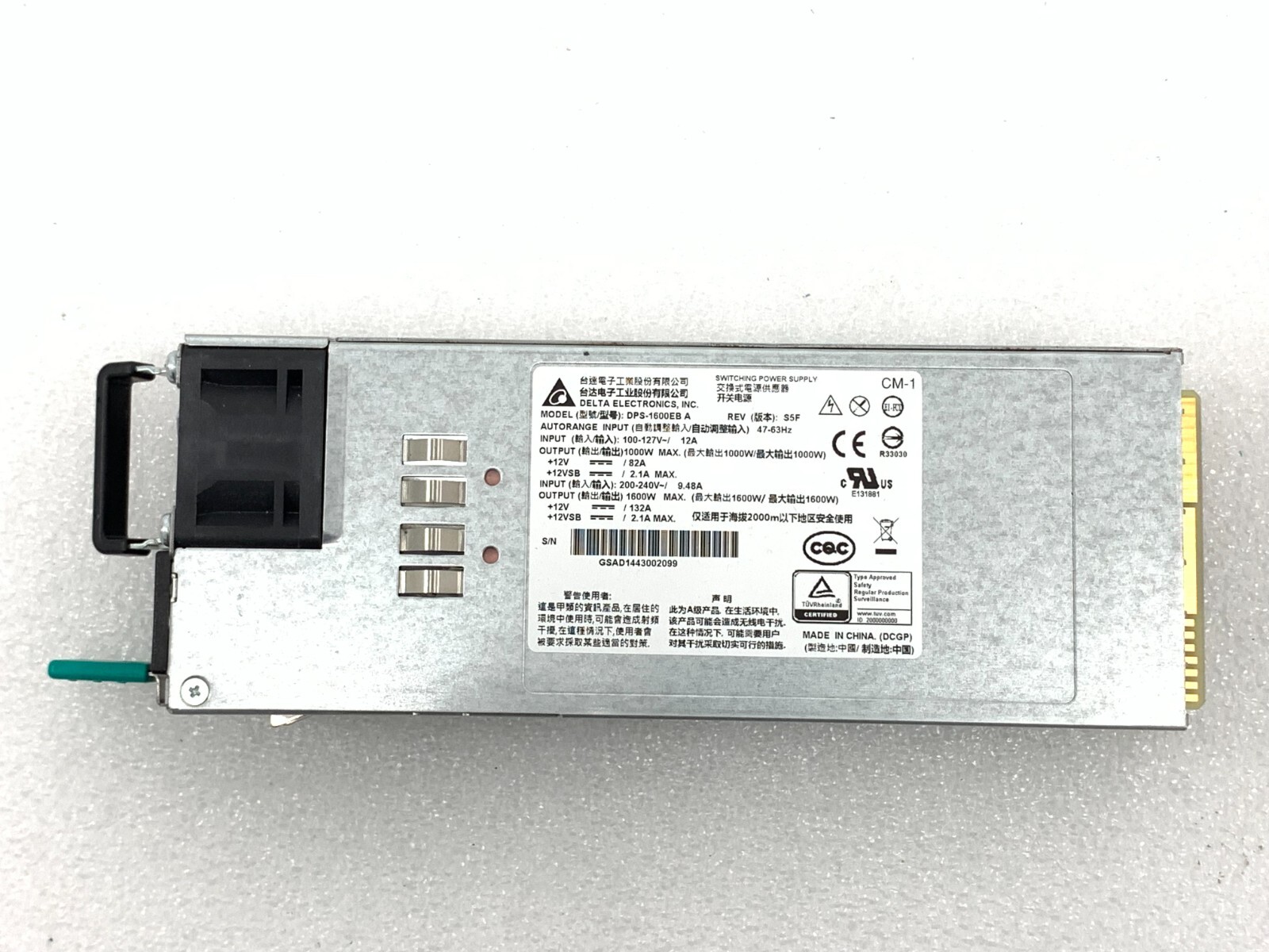 Delta DPS-1600EB A 1600W switching Power Supply GREAT DEAL !!!