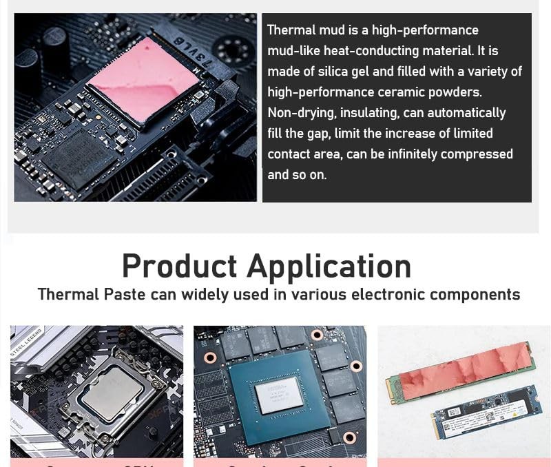 UTP-6 12.8w/mk Thermal Putty for VGA GPU IC Processor Rapid Cooling 10g