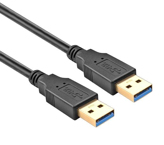 3Ft USB 3.0 Super Speed 4.8Gbps Gold Plate Type A Male to Male Cable