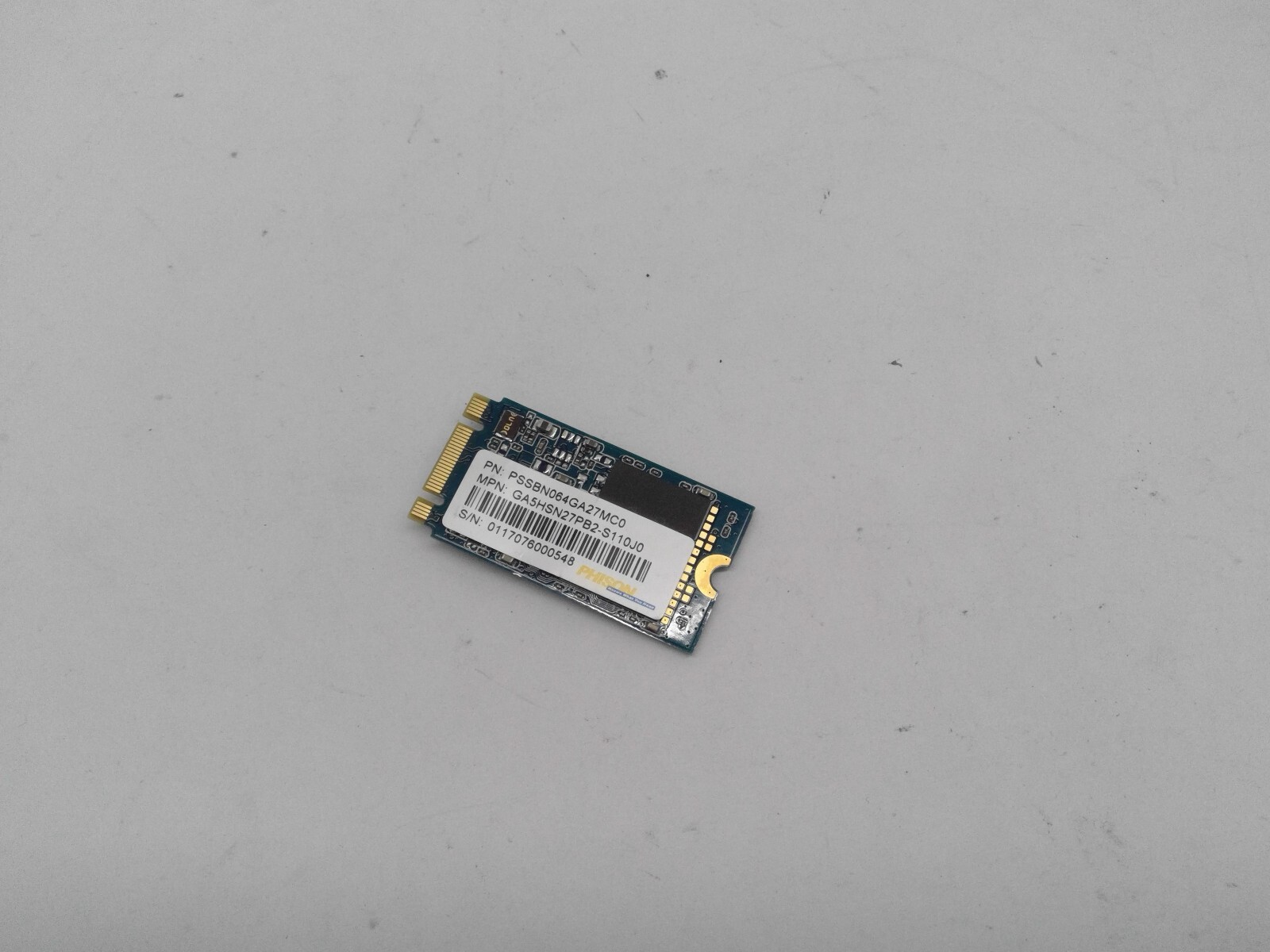 Genuine HP Phison 64GB M.2 2242 NGFF MCIe SSD Drive 923129-001 PSSBN064GA27MC0