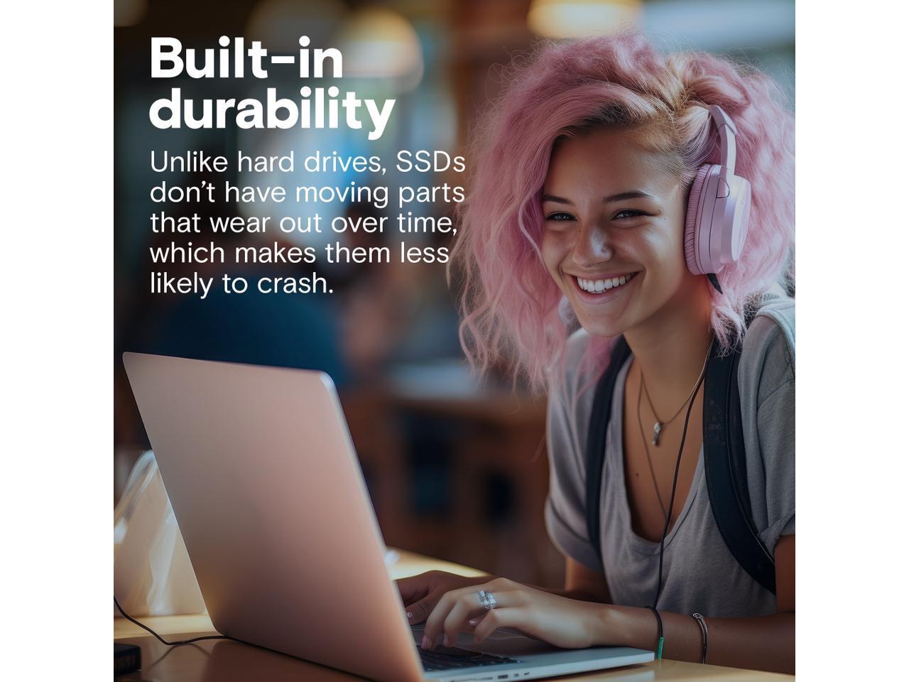 Crucial BX500 2TB SSD 3D NAND SATA 2.5″ Internal Drive 540 MB/s CT2000BX5