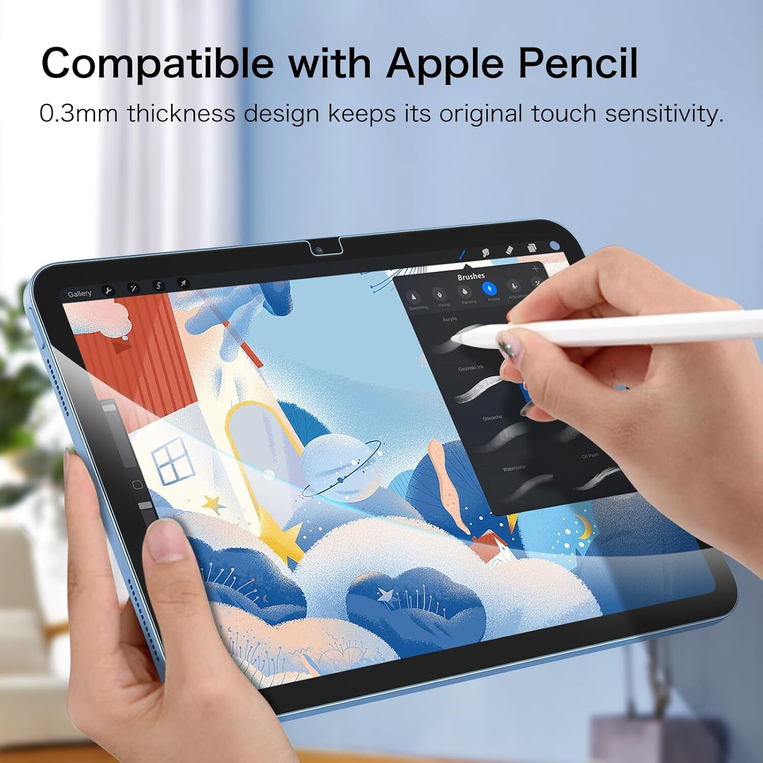 [2 Pack] Tempered Glass Screen Protector For iPad (A16) 11th Gen 11 Inch (2025)