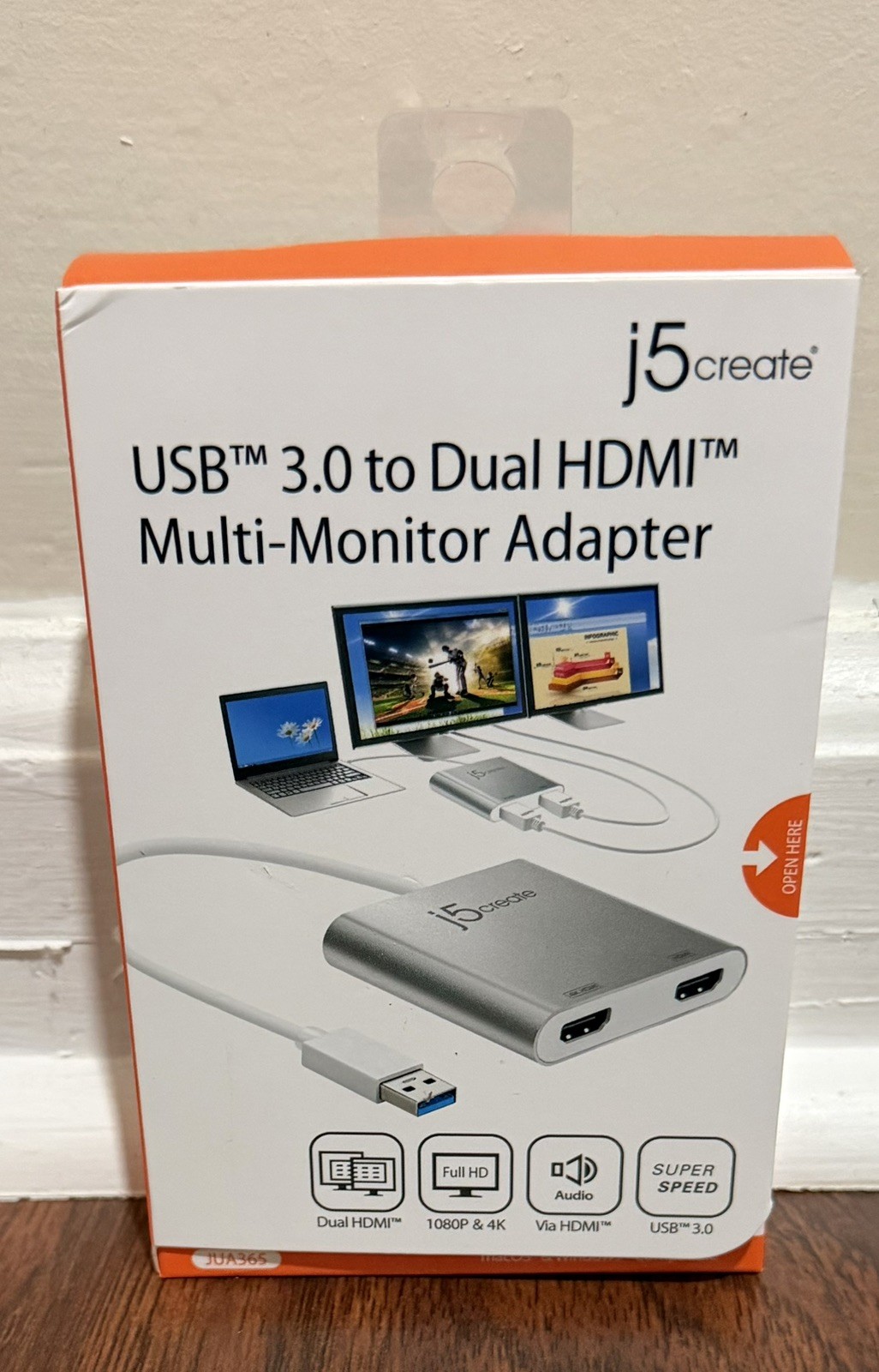 J5create USB 3.0 to Dual HDMI Multi-Monitor Adapter