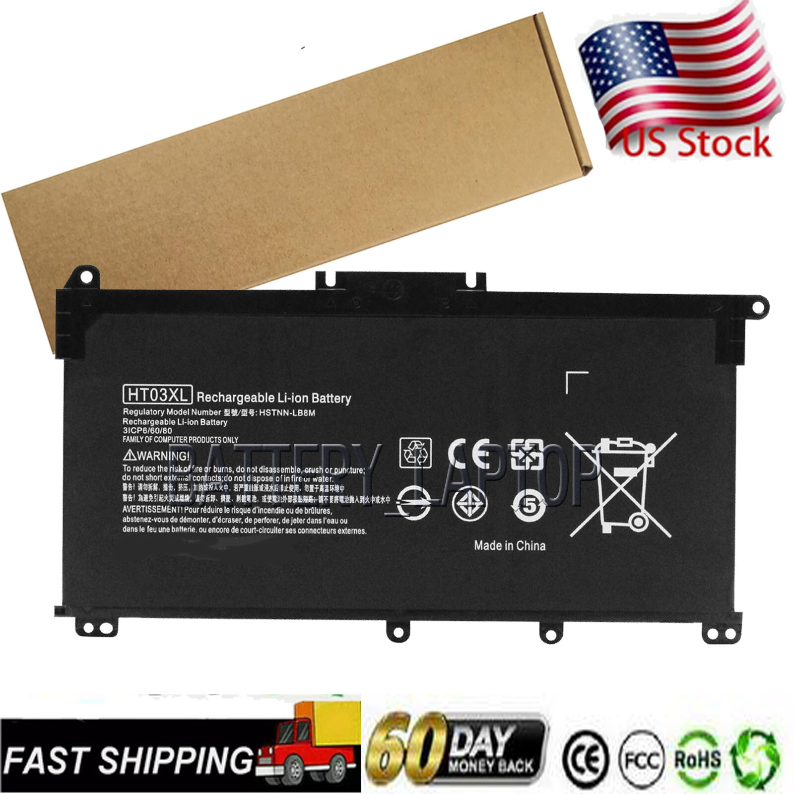 Battery Compatible with HP Pavilion 15-CW0001NS 15-CW1068WM 15-DA0XXX