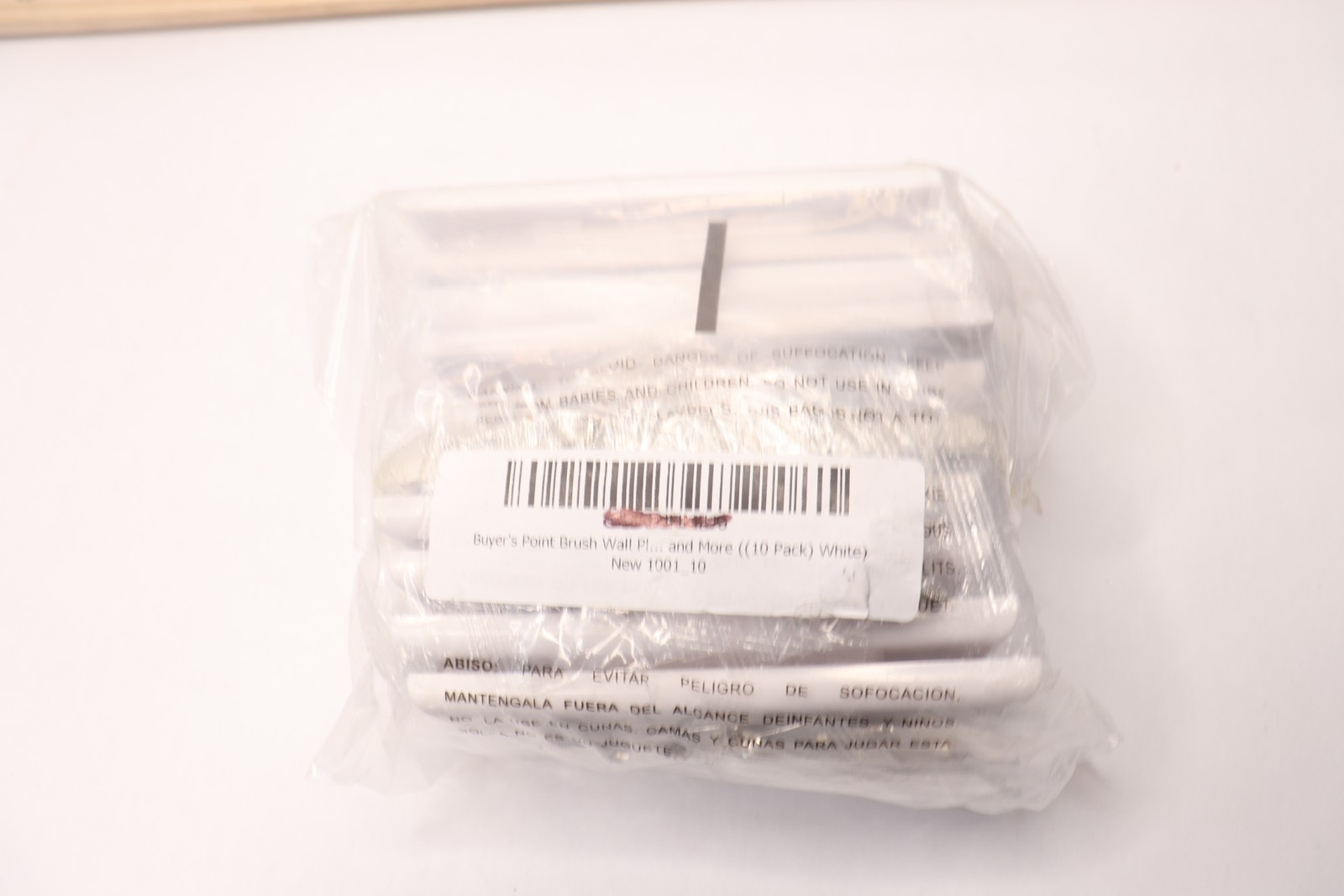 (10-Pk) Buyer Wall Plate Decora Style White 1-Gang 100_1